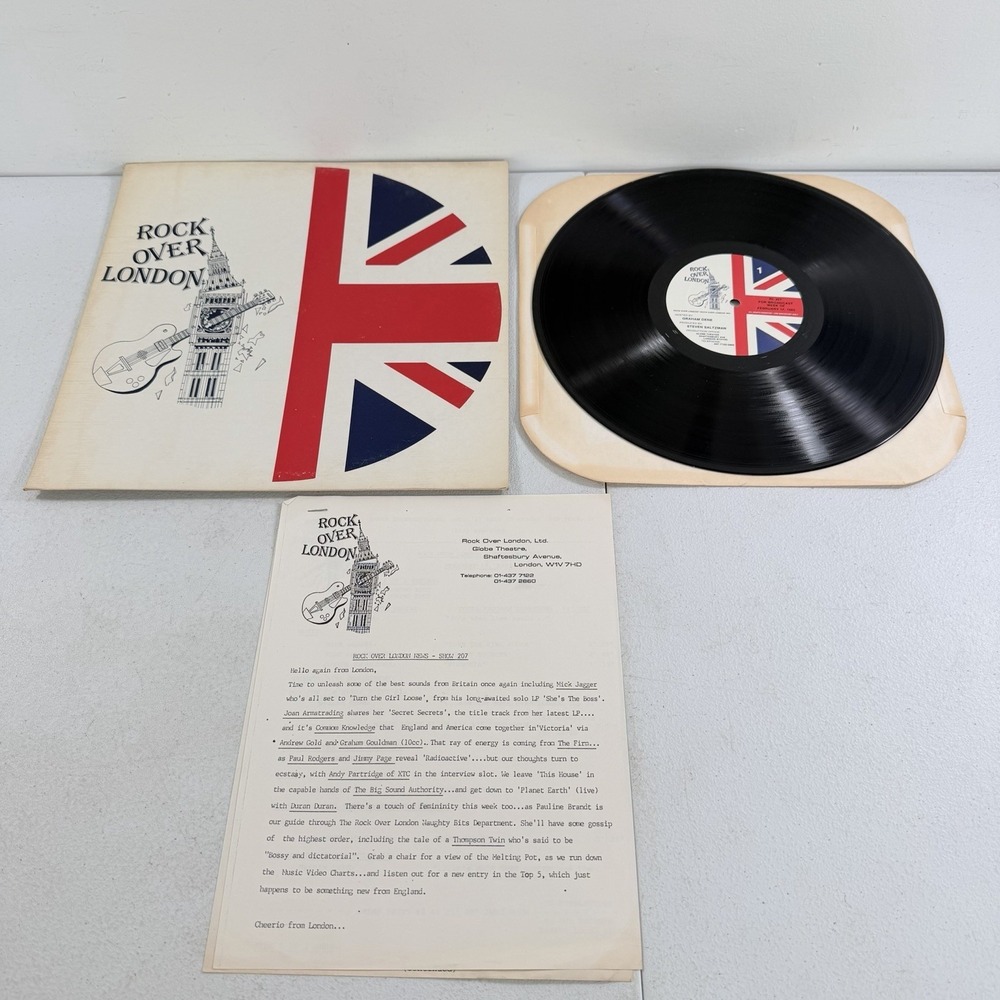 Rock over London #207 Feb 17, 1985 Vinyl Radio Show Mick Jagger Foreigner Duran